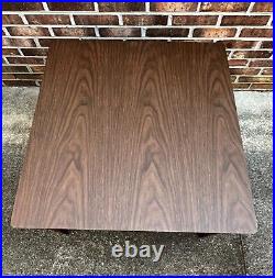 RARE VINTAGE MCM MID CENTURY FORMICA TOP WALNUT END TABLE NIGHTSTAND With DRAWER RARE VINTAGE MCM MID CENTURY FORMICA TOP WALNUT END TABLE NIGHTSTAND With DRAWER
