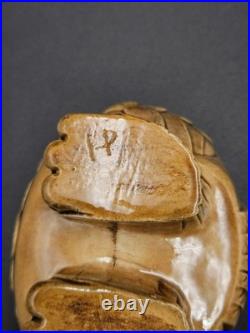 RARE VTG Ceramic Owl Trinket Jewelry Box Mid Century Modern Brown Glaze MCM RARE VTG Ceramic Owl Trinket Jewelry Box Mid Century Modern Brown Glaze MCM