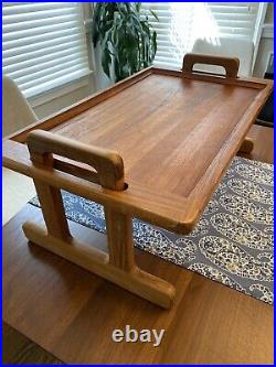 RARE VTG Dansk Teak Wood Lap Bed Serving Tray Quistgarrd Mid Century Modern