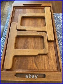 RARE VTG Dansk Teak Wood Lap Bed Serving Tray Quistgarrd Mid Century Modern