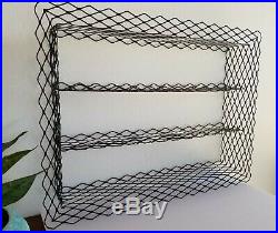 RARE VTG/Mid-Century Modern/MCM HUGE Metal/Wire WALL SHELF Shadow BOX 32x23x4