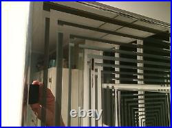 RARE VTG Mirror Mid Century Modern 60s Retro Metal NY Fernand Mann Space BOXES