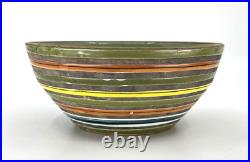 RARE Vintage 1950s ALDO LONDI Striped TIDBITS Bowl For RAYMOR Italian MCM Dish