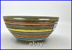 RARE Vintage 1950s ALDO LONDI Striped TIDBITS Bowl For RAYMOR Italian MCM Dish