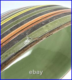 RARE Vintage 1950s ALDO LONDI Striped TIDBITS Bowl For RAYMOR Italian MCM Dish