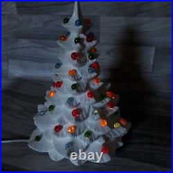RARE Vintage 1960s Mid Century Modern Arnels White Ceramic Christmas Tree 19