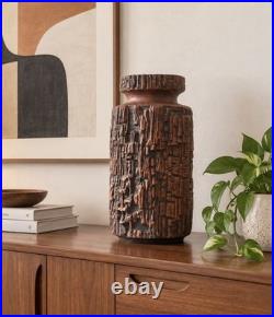 RARE Vintage 7071-40 MCM 16 Brutalist Carstens Tonnieshof West Germany Vase