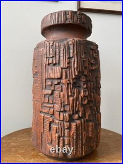RARE Vintage 7071-40 MCM 16 Brutalist Carstens Tonnieshof West Germany Vase