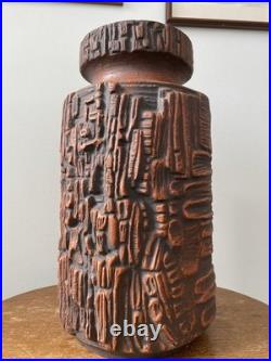RARE Vintage 7071-40 MCM 16 Brutalist Carstens Tonnieshof West Germany Vase