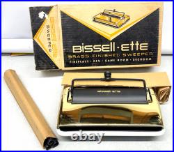 RARE Vintage Bissell-Ette Mid Century Modern Floor Carpet Sweeper MCM Decor Box