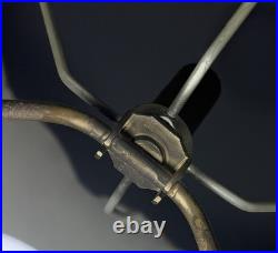 RARE Vintage Carl Falkenstein Lamp Hollywood Regency MCM Brass Marble +Shade