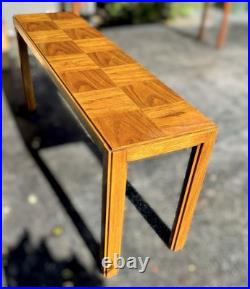 RARE Vintage Consensus by Drexel Console Sofa Table Midcentury Modern MCM Oak