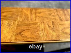 RARE Vintage Consensus by Drexel Console Sofa Table Midcentury Modern MCM Oak