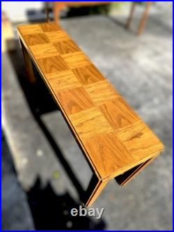 RARE Vintage Consensus by Drexel Console Sofa Table Midcentury Modern MCM Oak