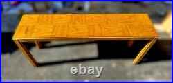 RARE Vintage Consensus by Drexel Console Sofa Table Midcentury Modern MCM Oak