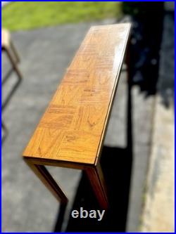 RARE Vintage Consensus by Drexel Console Sofa Table Midcentury Modern MCM Oak