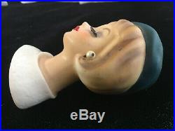 RARE! Vintage ENESCO DEMURE GIRL LADY HEAD VASE Headvase