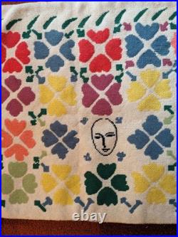 RARE Vintage French Mid Century Modern Henri Matisse Tapestry Rug, 1953, 33 X 22
