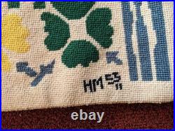 RARE Vintage French Mid Century Modern Henri Matisse Tapestry Rug, 1953, 33 X 22