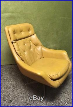 RARE Vintage HERMAN MILLER UPHOLSTERED Fiberglass Shell Arm Chair Lounge EAMES