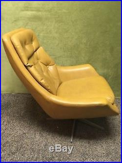 RARE Vintage HERMAN MILLER UPHOLSTERED Fiberglass Shell Arm Chair Lounge EAMES