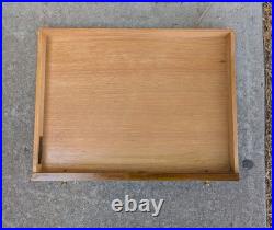 RARE Vintage John Widdicomb Mid Century Modern 2-Tier End Table Regency Campaign