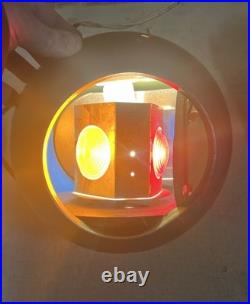 RARE! Vintage MAGIC REVOLVING COLOR BALL LAMP1950s-Missing Base-Working