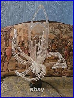 RARE Vintage MCM 1970's Lights Fantastic Acrylic Sculpture Table Lamp