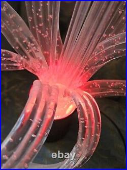 RARE Vintage MCM 1970's Lights Fantastic Acrylic Sculpture Table Lamp