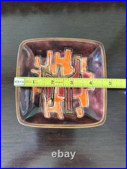 RARE Vintage MCM Avraham Gofer Israel Abstract Trinket Dish RARE Vintage MCM Avraham Gofer Israel Abstract Trinket Dish