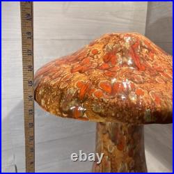RARE Vintage MCM Mid-Century Modern Arnel's GIANT Ceramic Magic Mushroom