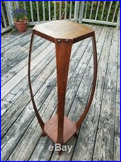 RARE Vintage Mid-Century/Danish Modern BENT Wood PLANT STAND ART/Fern Table 34