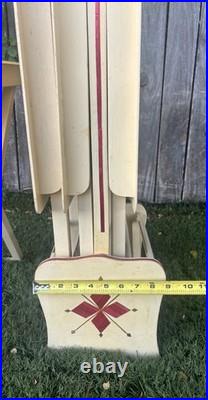 RARE Vintage Mid Century Danish Modern TV Tray Tables MCM Marquetry Wood OVERLAY
