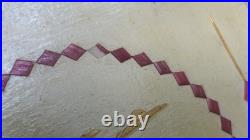 RARE Vintage Mid Century Danish Modern TV Tray Tables MCM Marquetry Wood OVERLAY