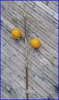 RARE Vintage/Mid-Century MOD Gold ROCK CANDY Tension POLE Floor to Ceiling LAMP