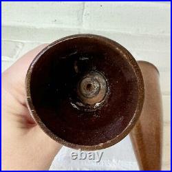 RARE Vintage Pair Cece Sweden Mid Century Wood Tulip Candlestick Holders 12.25 RARE Vintage Pair Cece Sweden Mid Century Wood Tulip Candlestick Holders 12.25