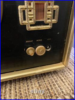 RARE Vintage RCA Victor CRT TV 15 Red Oriental Style Mid Century Modern