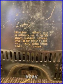 RARE Vintage RCA Victor CRT TV 15 Red Oriental Style Mid Century Modern
