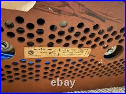 RARE Vintage RCA Victor CRT TV 15 Red Oriental Style Mid Century Modern