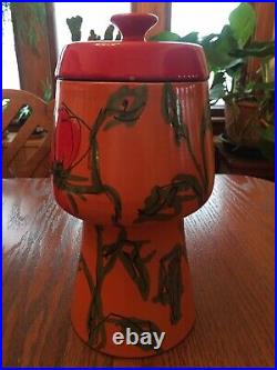 RARE Vintage Raymor Italian Pottery Flowers Vase Urn Italian Mid Century Signed RARE Vintage Raymor Italian Pottery Flowers Vase Urn Italian Mid Century Signed
