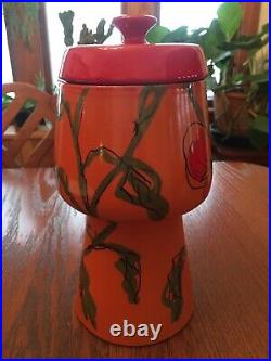RARE Vintage Raymor Italian Pottery Flowers Vase Urn Italian Mid Century Signed RARE Vintage Raymor Italian Pottery Flowers Vase Urn Italian Mid Century Signed