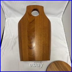RARE Vintage Richard Nissen Teak Wood Ice Bucket MCM Danish made in Denmark