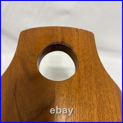 RARE Vintage Richard Nissen Teak Wood Ice Bucket MCM Danish made in Denmark