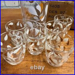 RARE Vintage Royal Ascot Mid-Century Modern Atomic Cocktail Shaker 7pc Set MCM