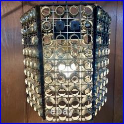 RARE Vintage Soviet Era Swag Lamp MCM Mid Century Modern Hanging Lamp WORKS