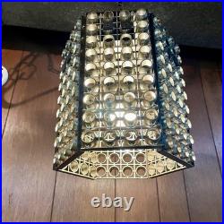 RARE Vintage Soviet Era Swag Lamp MCM Mid Century Modern Hanging Lamp WORKS
