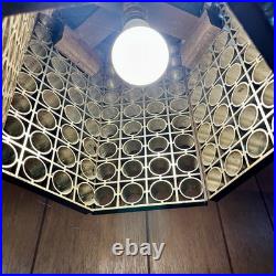 RARE Vintage Soviet Era Swag Lamp MCM Mid Century Modern Hanging Lamp WORKS