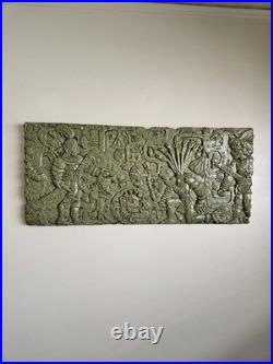 RARE Vintage Zarebski Mayan Wall Relief Mid-Century Modern Mexico