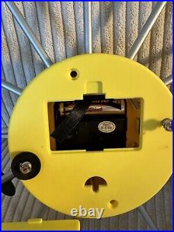 RARE Vitra Ball Wall Clock YELLOW George Nelson Retro Mid-Century Modern Style