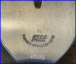RARE Vtg EKCO ETERNA Black Epic Canoe Muffin Hooked Cooking Utensils 4 pieces